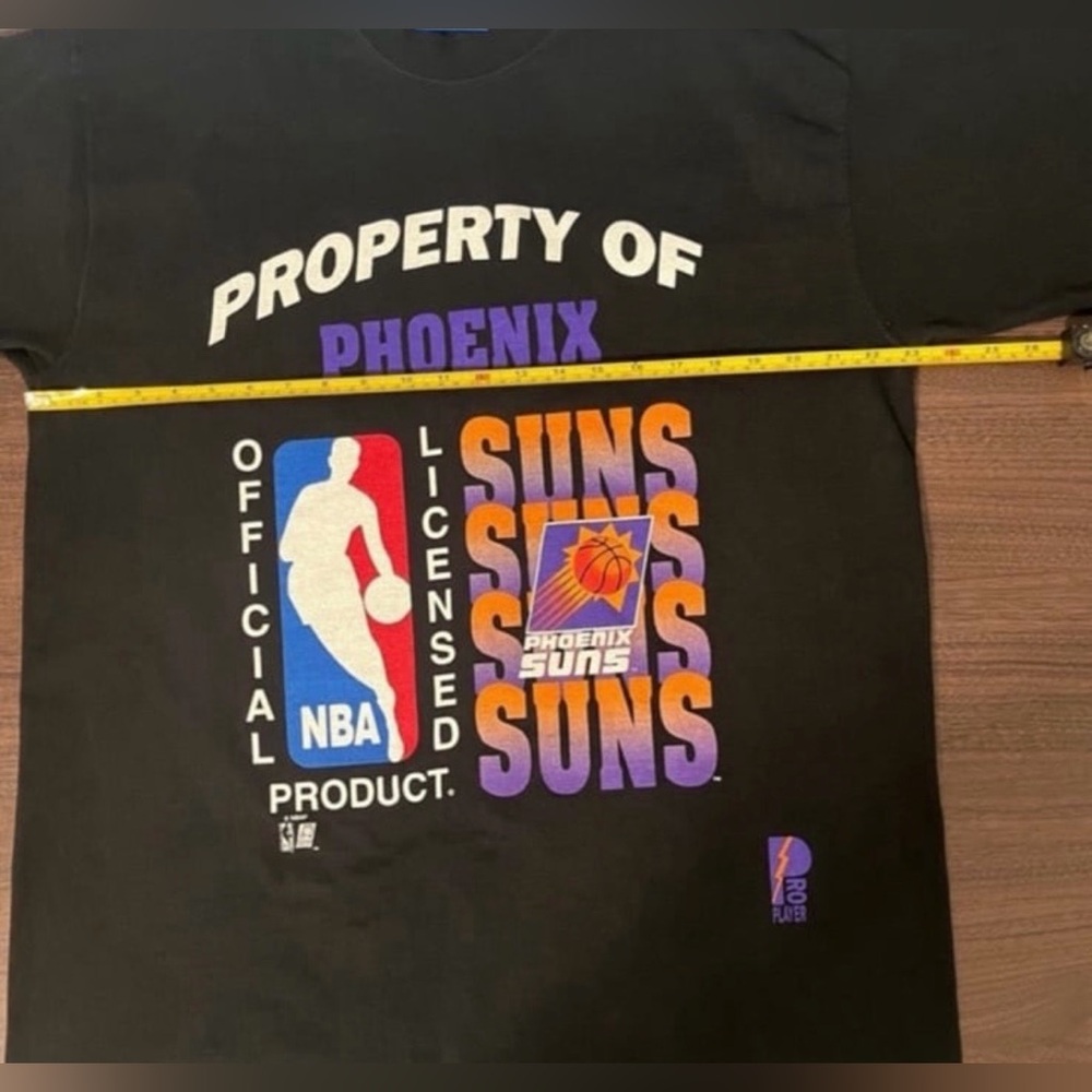 Vintage NBA Pro Player Phoenix Suns Black tee shirt - mens size XL - Picture 7 of 8